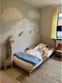 Łóżko jednoosoobowe z drewna sosnowego ze stelażem 90x200 cm Senza – Karup Design