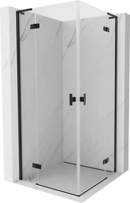 Mexen Mist-H L Duo kabina prysznicowa uchylna 120 x 120 cm, transparent, czarna - 8A5L-120L-120P-70-00