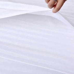 PrzytulneMieszkanie.pl PrzytulneMieszkanie.pl Hotelowa pościel z mikrofibry JASMINE biała - pasek 2 cm, hotelowa kieszeń Rozmiar pościeli: 70 x 90 cm | 140 x 200 cm