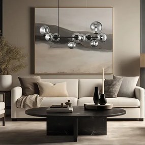 Nowoczesna wisząca lampa ze szklanymi kloszami - S007-Zollaro