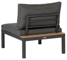 Ciemnoszary moduł sofy ogrodowej (moduł środkowy) La Vida – Exotan