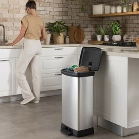 Curver Kosz na śmieci z pedałem DECO BIN, 23 + 23 l