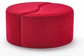 Stołek Alis Pouf Czerwony