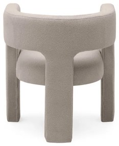 Beżowoszary designerski fotel ALPHA LOOP