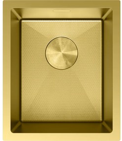 Mexen Trixo zlewozmywak stalowy 1-komorowy 370 x 440 mm, złoty HC - 6412371000-55HC