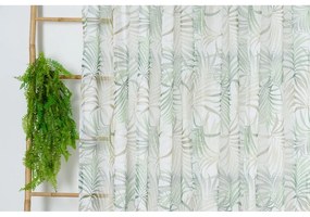 Zielono-beżowa firanka 300x260 cm Palmas – Mendola Fabrics
