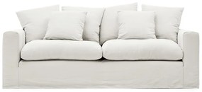 Biała lniana sofa 240 cm Nora – Kave Home