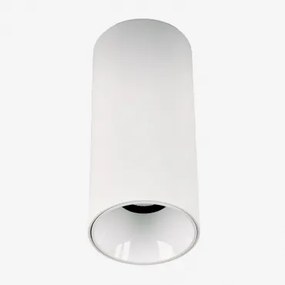 Aplikacja Sufitowa Led Powierzchniowa, Okrągła Ø7,2 Cm, Aluminiowa Luisiana Biała & Biała Ciepła 2700 K & 8 W & 38º - Sklum