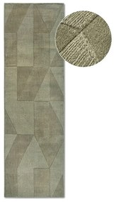 Zielony wełniany chodnik tkany ręcznie 80x250 cm Ursule – Villeroy&Boch