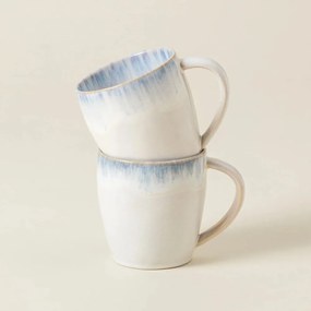 Biało-jasnoniebieski kamionkowy kubek 440 ml Brisa – Costa Nova