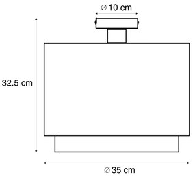 Dziecięca lampa sufitowa biała z kwiatami - Harrie wśród kwiatów Dla dzieci Oswietlenie wewnetrzne
