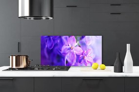 Panel Szklany Polana Fioletowych Kwiatów