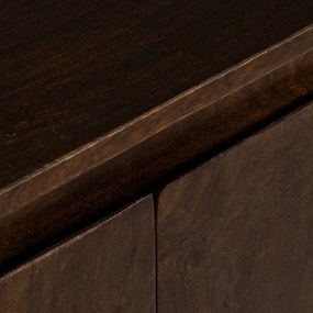 Brązowa komoda z litego drewna mango 190x86x40 cm Kurt – Ixia