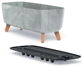 Donica ogrodowa Gracia Case Beton Effect 58 x 24 x 23,5 cm PROSPERPLAST