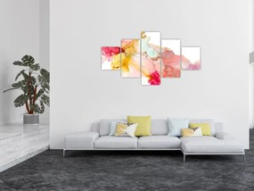 Obraz - Atramentowa abstrakcja (125x70 cm)