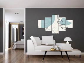 Obraz - ilustracja liścia (125x70 cm)