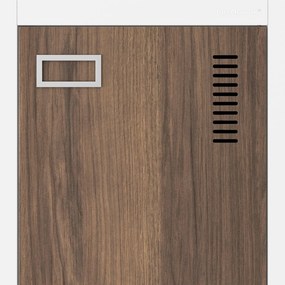 Szafa socjalna czterokomorowa Eco Design Kacper 80x50x180 cm, biały/orzech