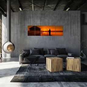 Obraz rybaka (170x50 cm)