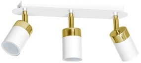 Nowoczesna biało-złota lampa sufitowa - K472-Fiorenzo