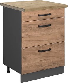 Szafka dolna do kuchni złoty dąb energetyczny 60x60x81.6 r-line