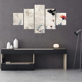 Obraz - Łąka w betonie (125x70 cm)