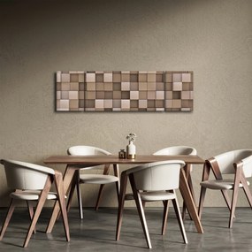 Obraz - Beżowe kostki (170x50 cm)