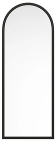 Lustro łukowe dużych rozmiarów z drewna paulowni - szer. 65 x wys. 170 cm - Czarny - SHANGI