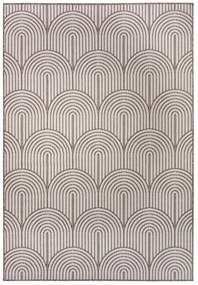 Dywan zewnętrzny dwustronny Pangli brązowo-kremowy 80 cm x 150 cm