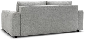 Jasnoszara rozkładana/ze schowkiem sofa 248 cm Arsene – Bobochic Paris