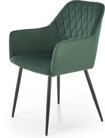 Krzesło do jadalni z wysokimi podłokietnikami K558 Halmar