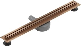 Mexen Flat 360° Slim odpływ liniowy obrotowy 60 cm, miedź szczotkowana - 1C41060