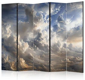 Parawan akustyczny Pejzaże 225x172 cm 5-częściowy szary ARTGEIST B