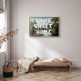 Plakat Wymarzony dom 42x29,7 cm z ramą złotą bez marginesu ARTGEIST B