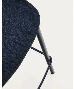 Ciemnoniebieski hoker (wysokość siedziska 65 cm) Maina – Kave Home