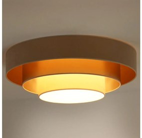 Duolla - LED Plafon LUNETA LED/26W/230V śr. 60 cm 4000K beżowy/złoty