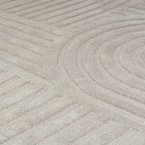 Szary dywan wełniany Flair Rugs Zen Garden, 120x170 cm