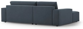Niebieski rozkładany narożnik (lewostronny) Jodie – Micadoni Home