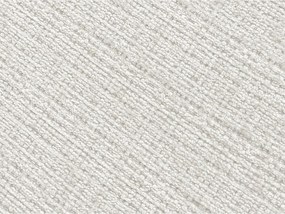 Biały podnóżek z tkaniny szenilowej Neil – Bobochic Paris