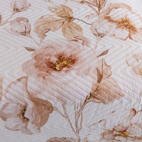 Narzuta na łóżko ROSABELLA kremowy / różowy Rozmiar: 170 x 210 cm