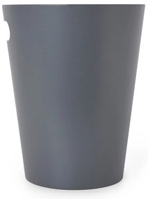Ciemnoszary drewniany kosz na śmieci 7,5 l Woodrow – Umbra