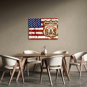 Obraz - Vintage flaga (70x50 cm)