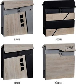 STILISTA  Skrzynka pocztowa Seul, 370 x 370 x 100 mm