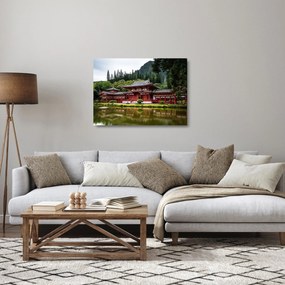 Obraz na szkle - Chińska architektura (70x50 cm)