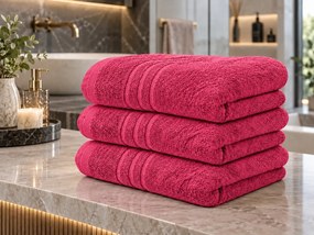 Ręcznik kąpielowy Comfort Maxi 100x180 cm purpurowy, 100% bawełna