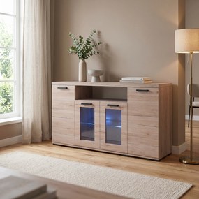 Komoda LIVORNO 160 cm do Salonu Sypialni Dąb