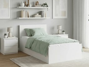 Łóżko SOFIA 90 x 200 cm, biała Stelaż: Ze stelażem listwowym rolowanym, Materac: Materac Coco Maxi 20 cm