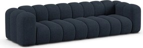 Ciemnoniebieska sofa z tkaniny szenilowej 290 cm Lupine – Micadoni