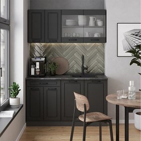 Pojedyncza kuchnia antracytowy dom wiejski/antracyt 140x60x81.6 r-line