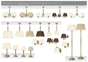 Lampa mosiężna z abażurem LB-S1