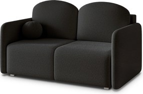 Masseno Sofa SUVI II z funkcją spania i pojemnikiem na pościel, Rozkładana sofa - Czarny, QUELLE 100